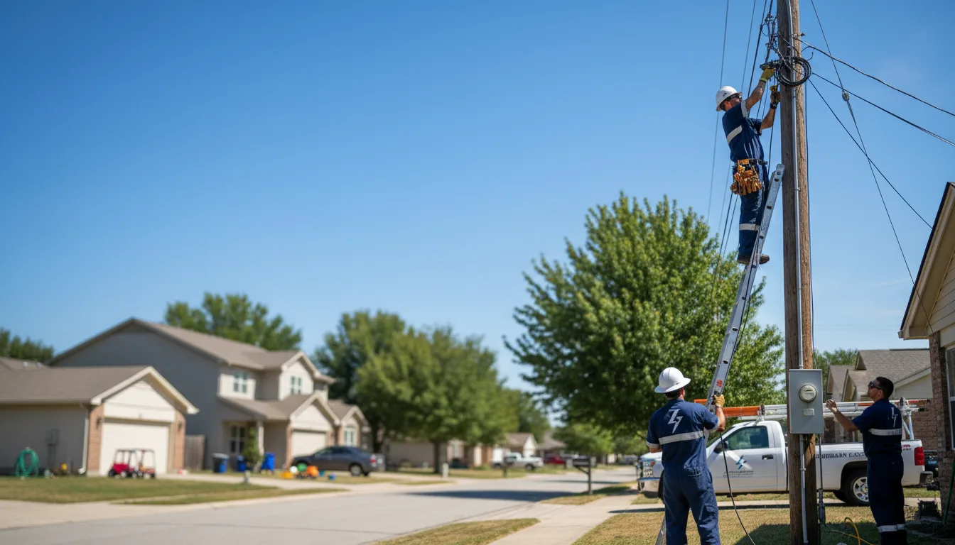 Residential electrician providing installation services in Perkinsville, NY